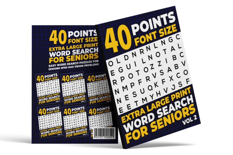 40 Points Font Size Extra Large Print Word Search for Seniors