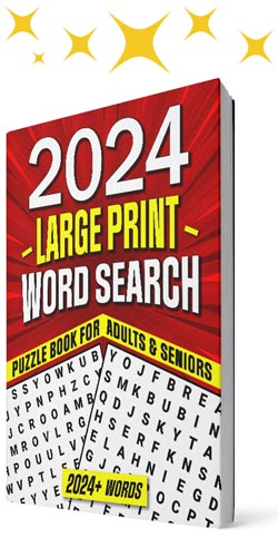 2024 Large Print Word Search Puzzle Book for Adults & Seniors